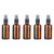 Glass Spray Bottles for Essential Oils, 5 Pack Essential Oil Glass Spray Bottles, Fine Mist Spray Bottles Travel Size Small Empty Spray Bottles