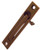 Emtek 2221 4" Height Solid Brass Edge Pull for Sliding Doors, Flat Black