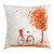 Ambesonne Bicycle Throw Pillow Cushion Cover, Autumn Tree Aged Old Bike November Day Fall Season Park Nature Theme, Decorative Square Accent Pillow Case, 16" X 16", Orange