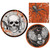 Spooktacular Halloween Party Supplies | Bundle Includes Paper Plates and Napkins for 8 People | Spooky Symbols Design
