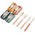 4 Sets Reusable Utensils Set with Case, Portable Cutlery Sets, Travel Utensils with Case, Reusable Chopsticks Knife Spoon Fork Flatware Sets Lunch Box Accessories for Camping Picnic Daily Use