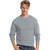 Hanes Men's Tagless Long-Sleeve T-Shirt with Pocket Light Steel