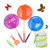 DEWEL 3 Pack Colored Telescopic Butterfly Nets for Kids Bug Insect Catching Net Extendable 34 inch,pop up Insect mesh cage,Butterfly Tweezers