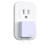Nekmit Flat USB Wall Charger, Dual Port Slim USB Wall Charger with Smart IC for iPhone 14/14 Pro/14 Pro Max/13/13 Pro/13 Pro Max/12/12 mini/12 Pro, Galaxy, Pixel, iPad Pro, AirPods and More, Purple