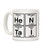 LookHUMAN Hentai Periodic Elements White 11 Ounce Ceramic Coffee Mug