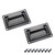 Tsnamay 2Pcs Black Recessed Pull Handle,Zinc Alloy Flush Lift Recessed Door Handle,Heavy Duty Handle for Toolbox Chest Case 4.33"x2.75"/110x70mm