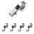 Cabinet Doors Hinges 4 PCS, 4 inch Hidden Frameless Cabinet Hinges Easy to Install, Soft Closing Concealed Cabinet Hinge with Screws