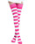 Kayhoma Extra Long Cotton Stripe Thigh High Socks Over the Knee High Socks, 1 Pair