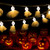 Chahot Halloween String Lights-20 LED Battery Operated Ghost String Lights, 10Ft Halloween Decorations Indoor Outdoor Ghost String Lights for Patio Garden Gate Yard Halloween Party Decoration