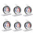 6 Pack Refrigerator Freezer Thermometer, Large Dial Freezer Thermometer, Freezer/Refrigerator/Fridge Temperature Cooler