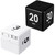 2 Pieces Cube Timers Gravity Sensor Flip Timer Kids Timer Workout Timer and Game Timer for Time Management, 1 3 5 10 Minutes and 15 20 30 60 Minutes (White?Black)