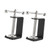 ERINGOGO 4 Pcs I-clamp Bracket Clip Adjustable Office Desk Camera Mount Camera Desk Mount Adjustable Desk Clamp Desk Cantilever Clamp Table Mount Plastic Black Table C-shape Clamp Armrest
