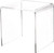 Plymor Clear Acrylic Square Display Riser, 4" H x 4" W x 4" D (1/8" Thick)