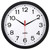 Yoobure 12" Silent Quartz Decorative Wall Clock Non-Ticking Digital Plastic Battery Operated Round Easy to Read Home/Office/School Black Clock
