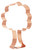 Large Oak Tree Simple 5 Inch Copper Cookie Cutter