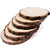Natural Round Discs Rustic Wood Slices 6 Pcs 6.3-6.7 inch Unfinished Wood kit Circles Crafts Tree Slices with Bark Log Discs for DIY Arts and Wedding Christmas Ornaments
