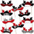Big Dot of Happiness Prancing Plaid Reindeer Antler Headpieces - Paper Card Stock Reindeer Holiday and Christmas Party Photo Booth Props Kit - 10 Count