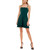 Speechless Womens Juniors Scalloped Mini Fit & Flare Dress Green XXL