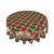 Sweetshow Buffalo Plaid Red Green Christmas Table Cloth Christmas Round Tablecloth 60 Inch Christmas Plaid Winter Tablecloth for Holiday Parties Dining Table Living Room Kitchen Decor