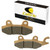 Caltric Front Left Brake Pads Compatible with Yamaha 1XD-25806-00 VD 250/3