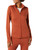 Amazon Essentials Women's Brushed Tech Stretch Full-Zip Jacket (Available in Plus Size), Rich Chestnut Brown, Medium