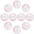 BESTOYARD Wedding Favor Boxes 10pcs Round Tin Box Iron Treat Box Cookie Tins with Lids Wedding Candy Cans Chocolate Candy Containers Boxes Wedding Party Favors Candy Gift Boxes