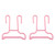 VTOSEN 2 in 1 Multifunctional Children Shoes Hanging Storage Shelf Drying Rack Stand Hanger, Shoe Hanger Plastic Bag Drying Rack(Pink)