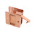 idh by St. Simons 25410-008 Premium Quality Solid Brass Pocket Passage Door Pull, Bright Copper