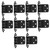 Uonlytech 10pcs Spring Hinge Kitchen Cabinet Door Hinges Metal Decor Hinges for Kitchen cabinets Black Kitchen Cabinet Hinges Concealed Cabinet Hinges self Closing Furniture Hinges Bend Iron