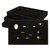 CertBuy 4 Pack Ring Display Tray Jewelry Organizer, Black Velvet 7 Slots Ring Earrings Showcase Trays Holder, Stackable Drawer Ring Display Tray Jewelry Showcase for Multiple Rings Drawer Inserts