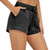 Women's Cotton Athletic Shorts for Summer with Pockets 3" Workout Sweat Shorts Drawstring Running Casual Lounge Charcoal