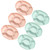 Food Tray 6pcs Divided Serving Tray 5 Sectional Round Plastic Appetizer Serving Tray Snack Nut Candy Platter Chips and Dip Tray Fruit Veggie Dish Platter for Dried Fruit Desserts