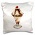 3dRose pc_5738_1 Ice Cream Sundae-Pillow Case, 16 by 16"