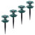 Totority Garden Hose Guide Holder Spike, 4 Pack Hose Guide Spikes Water Hoses Spike Stake Long Plastic Spike Plant Saver Tool for Plant Protection Yard Garden, Green