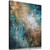 Teal Abstract Canvas Wall Art Blue and Brown Abstract Pictures Wall Decor for Living Room Teal and Gray Abstract Art Navy Blue and Teal Wall Art Turquoise Abstract Canvas Artwork 16x24inch No Frame