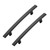 Ravinte Decor 5 Pack Cabinet Handles 4" Hole Center - Curved Cabinet Pulls Black Drawer Pulls for Kitchen Cabinet Cupboard Solid Pulls for Dresser Drawer Arch Cabinet Hardware