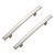 Ravinte Decor 5 Pack Cabinet Handles 4" Hole Center - Curved Cabinet Pulls Brushed Nickel Drawer Pulls for Kitchen Cabinet Cupboard Solid Pulls for Dresser Drawer Arch Cabinet Hardware