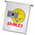 3dRose fl_103791_1 Sunshine Smiley Face Garden Flag, 12 by 18-Inch