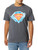 DC Comics Superman Chrome Logo Basic Solid Tee Charcoal