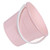 Abaodam Plastic Water Bucket Plastic Bucket with Handle Round Tub Portable Water Pail Utility Storage Bucket for Household Cleaning Supplies 12.2L Pink Buckets for Cleaning
