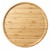 YANGQIHOME Bamboo Serving Platter, Round Wood Tray, Wooden Serving Tray, Fruit, Bread, Salad Plate, Charcuterie Serving Board (13.8 inch)