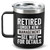 ARYDGELL Retirement Gifts for Men - Happy Retirement Gifts for Men, Retirement Mug Gifts for Men, Funny Retirement Present for Friends, Dad, Grandpa, Coworkers, Boss - 12oz Black Wine Tumble