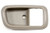 PT Auto Warehouse TO-2950G-2FR - Inside Interior Inner Door Handle Trim/Bezel, Gray (Charcoal) - Regular/Access Cab, Passenger Side Front