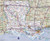 Gifts Delight Laminated 29x24 Poster: Road Map - Large Detailed Roads and Highways map of Louisiana State with All citiesMaps of