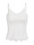 SOLY HUX Women's Contrast Lace Spaghetti Strap Cami Crop Tops Casual Camisole Solid White M