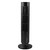 CurcKua Tower Fan, Bladeless Fan Oscillating Tower Fan Stand Fan for Bedrooms, Living Rooms, Kitchen, 2 Speed, 13 Inch (Black)