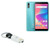 BoxWave Cable Compatible with BLU Studio X10+ - Micro USB Keychain Charger, Key Ring Micro USB Cable - Jet Black