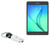 BoxWave Cable Compatible with Samsung Galaxy Tab A 8.0 (2019) - Micro USB Keychain Charger, Key Ring Micro USB Cable - Jet Black