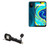 BoxWave Cable Compatible with Umidigi A7 Pro - USB Type-C Keychain Charger, Key Ring 3.1 Type C USB Cable - Jet Black
