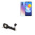 BoxWave Cable Compatible with vivo Y72 5G - USB Type-C Keychain Charger, Key Ring 3.1 Type C USB Cable - Jet Black